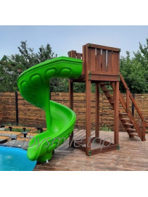 Гірка спіраль - 200 см зі сходинками і платформою